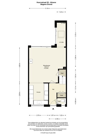 Floorplan - Hoornstraat 20, 1324 SJ Almere
