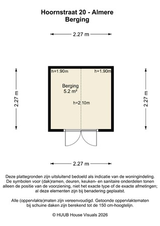 Floorplan - Hoornstraat 20, 1324 SJ Almere