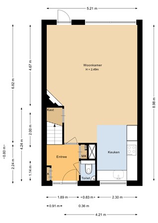 Floorplan - Zaagvisplantsoen 52, 1317 HR Almere