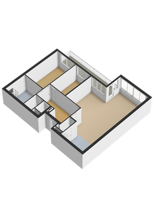 Floorplan - Vollenhoveschans 76, 1324 HV Almere