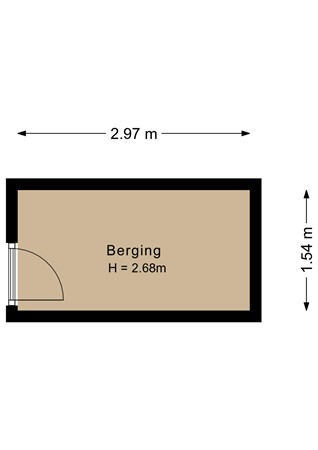 Floorplan - Vollenhoveschans 76, 1324 HV Almere