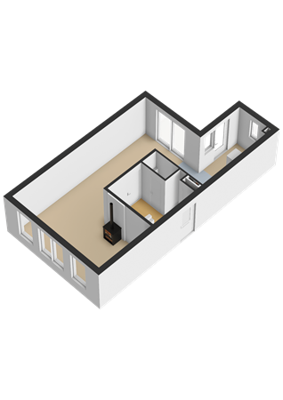 Floorplan - Hermesstraat 19, 1363 TP Almere