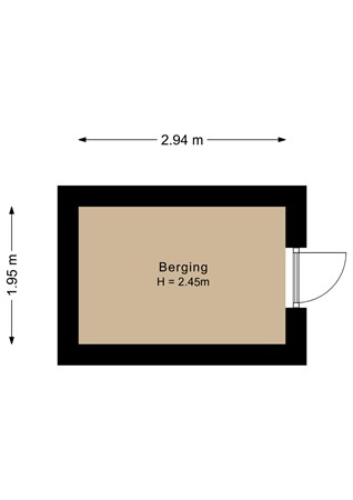 Floorplan - Hermesstraat 19, 1363 TP Almere