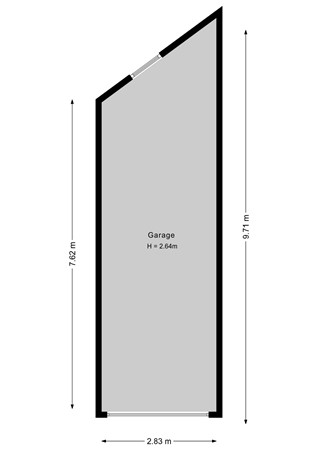 Floorplan - Westzijde 442, 1506 GM Zaandam