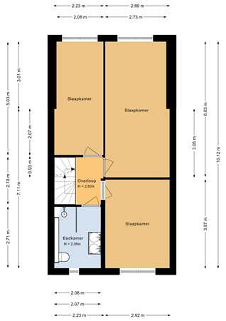 Floorplan - Schildmeerstraat 7, 1317 BE Almere