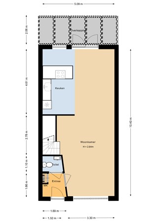 Floorplan - Katschip 23, 1602 CS Enkhuizen