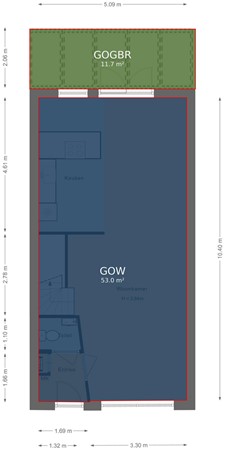 Floorplan - Katschip 23, 1602 CS Enkhuizen
