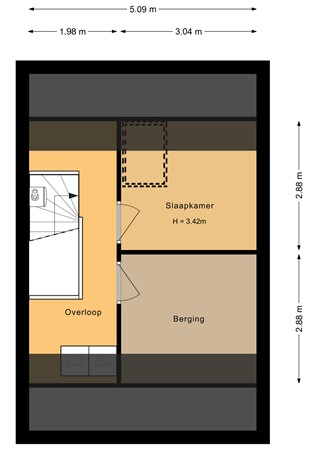 Floorplan - Katschip 23, 1602 CS Enkhuizen