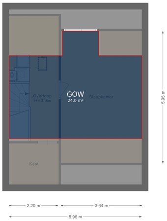Floorplan - Meeuwenlaan 58, 1602 ND Enkhuizen