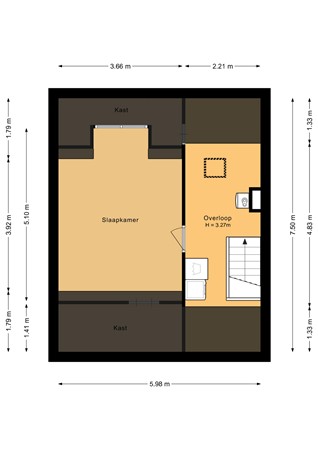 Floorplan - Wogmeerstraat, 1135 JL Edam