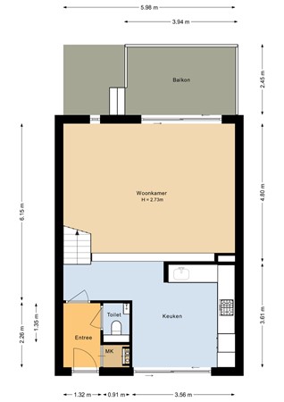 Floorplan - Spitsbergen 79, 1339 SK Almere