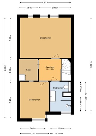 Floorplan - Jan van Goyenstraat 83, 1318 RC Almere