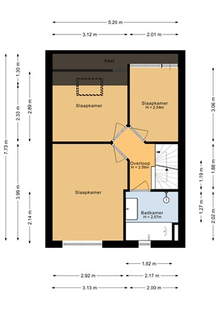 Floorplan - Fonteinkruidstraat 1, 1313 JN Almere