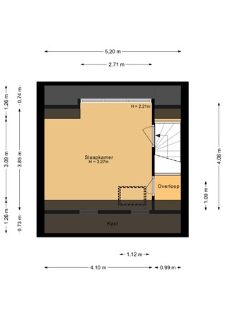Floorplan - Fonteinkruidstraat 1, 1313 JN Almere