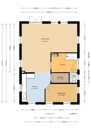 Floorplan - Schaakveld 11, 1359 HK Almere