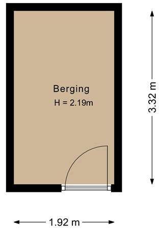 Floorplan - Leidenstraat 50, 1324 VN Almere