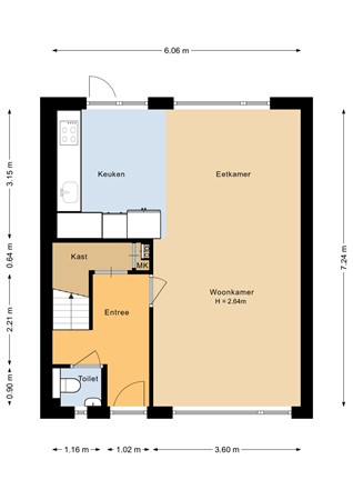 Floorplan - Wulpenlaan 14, 1602 PR Enkhuizen