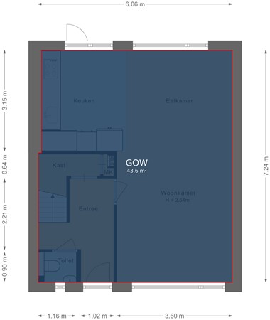 Floorplan - Wulpenlaan 14, 1602 PR Enkhuizen