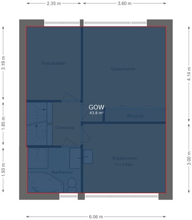 Floorplan - Wulpenlaan 14, 1602 PR Enkhuizen