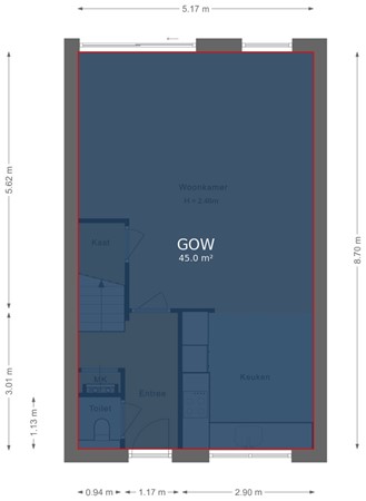 Floorplan - Houttuin 22, 1602 HD Enkhuizen