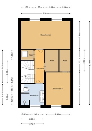 Floorplan - Mazureplantsoen 13, 1336 CV Almere