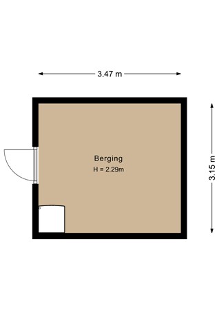 Floorplan - Azorenweg 32, 1339 VL Almere