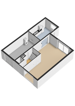 Floorplan - Vrijdagstraat 34, 1335 LS Almere