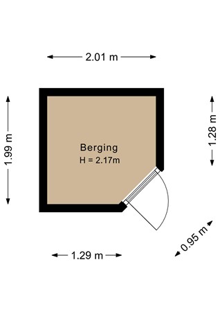 Floorplan - Vrijdagstraat 34, 1335 LS Almere