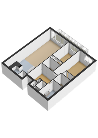 Floorplan - Urkwal 36, 1324 HN Almere