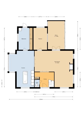 Floorplan - Jakobsstaf 14, 1319 DL Almere