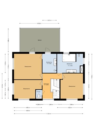 Floorplan - Jakobsstaf 14, 1319 DL Almere