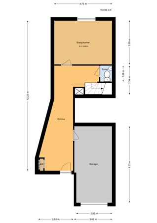 Floorplan - Poëziestraat 376, 1321 DP Almere