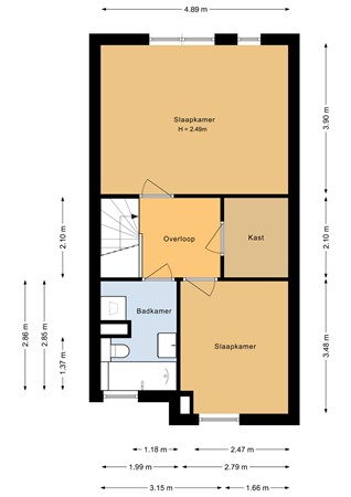 Floorplan - Jan van Goyenstraat 58, 1318 RE Almere