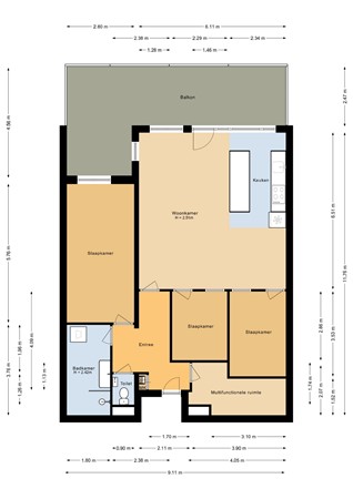 Floorplan - Harderwijkoever 6, 1324 HA Almere