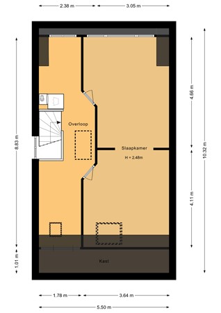 Floorplan - Willem Bontekoestraat 5, 1335 NA Almere