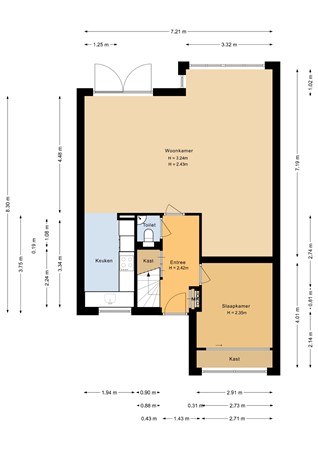 Floorplan - Euphoniumweg 8, 1312 XJ Almere