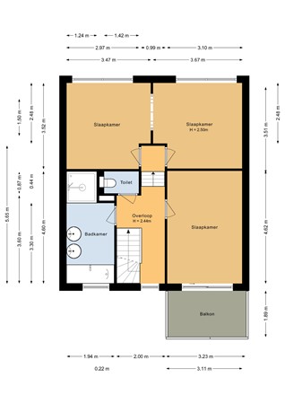 Floorplan - Euphoniumweg 8, 1312 XJ Almere