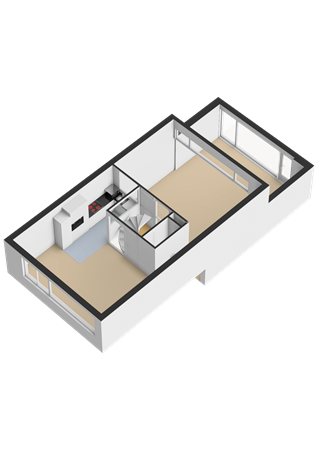 Floorplan - James Stewartstraat 9, 1325 JA Almere