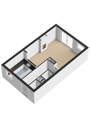 Floorplan - Waalstraat 55, 1316 ES Almere