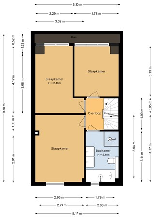 Floorplan - Waalstraat 55, 1316 ES Almere