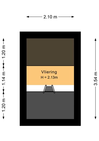 Floorplan - Waalstraat 55, 1316 ES Almere