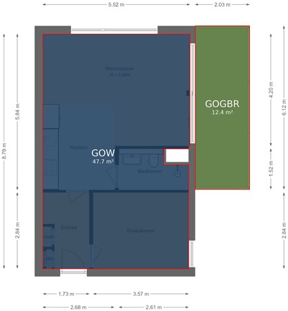 Floorplan - Makelaarstraat 4B, 1315 JK Almere