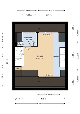 Floorplan - Zijpe 27C, 8244 BV Lelystad