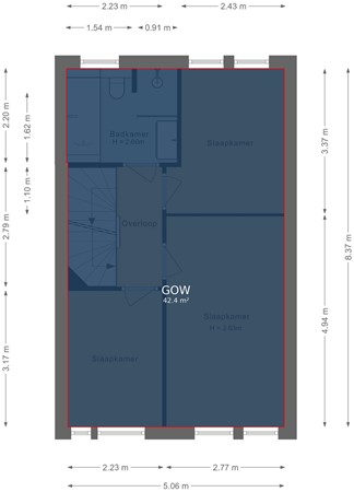 Floorplan - Nanne Jansz. Grootstraat 47, 1619 KH Andijk