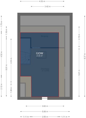 Floorplan - Nanne Jansz. Grootstraat 47, 1619 KH Andijk
