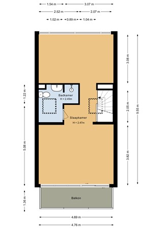 Floorplan - Lagune 71, 8224 CT Lelystad