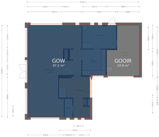 Floorplan - Karmijnstraat 5, 1339 BA Almere