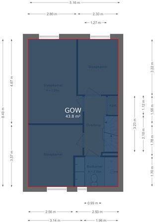 Floorplan - Baroniestraat 12, 1333 TK Almere