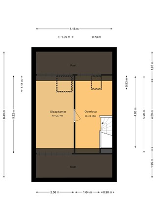 Floorplan - Baroniestraat 12, 1333 TK Almere