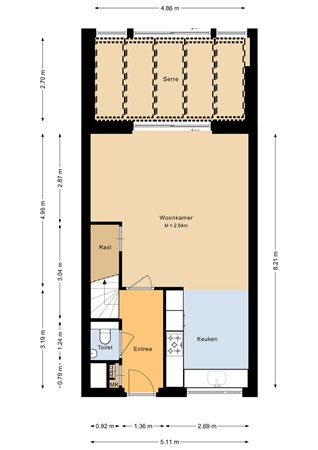 Floorplan - Max Planckstraat 41, 1341 DA Almere